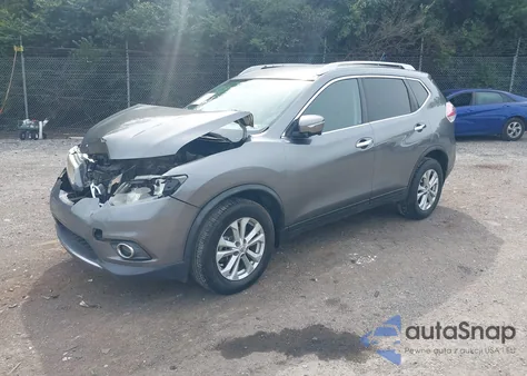 2015 Nissan Rogue Sv z USA, uszkodzony, nr VIN KNMAT2MV0FP509535